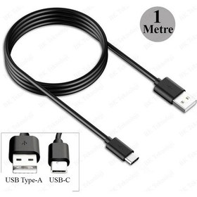 Resim USB Type-C Şarj ve Data Kablosu Siyah 1 Metre 