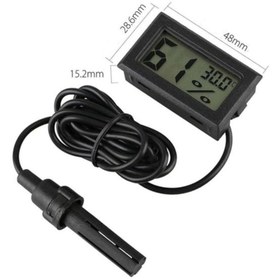 Resim optana LCD Dijital Ekranlı Nem Ölçer Sıcaklık Ölçer Ev Bebek Odası Termometre Higrometre Akvaryum Kuluçka 