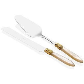 Resim Rivadossi Laura Ring Krem Pasta Servis Seti 