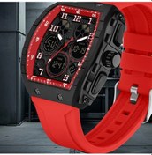 Resim Cloud011 Sanda Erkek Kırmızı Su Geçirmez Analog Dijital Tarihli Kronometre Spor Saati Diğer 