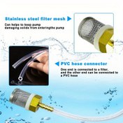 Resim Bir Bakır Başlıklı Verimli Ağ Filtresi, Akvaryum Filtresi Bakır Boru Bağlantısı, 6/8/10/12/14/16/19 Mm Çaplarında Yumuşak Hortumlar İçin Uygun, Pompa Filtresi Ağ, Hortum Sonunda Filtreleme, Debris Temizleme ve Katı Giriş Azaltma İçin Tasarlanmış Hortum Filtresi. 
