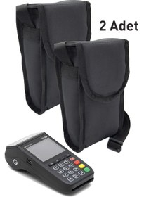 Resim Duase 2 li Pos Cihazı Yazar Kasa Taşıma Çantası - Koruyucu Kılıfı - Motosikletli (MOTO) Kurye 