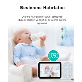 Resim Dijital Monitörlü, Sesli Akıllı Bebek Kamerası 