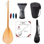Resim Kısa Sap Baglama - Islemeli Mısır Darbuka - Kılıf - Tel Takımı Donizetti
