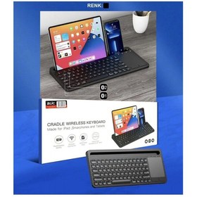Resim Blic BLİC Bk281 Game Center Bluetooh Wıreless Keyboard Siyah Touchpad Kablosuz Q Klavye 