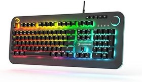 Resim GAMEPOWER Starscream Optik RGB Oyun Klavyesi, 105 Tam Gölgelenme Önleyici Tuş, Makro, Dokunsal Mavi Anahtar - Siyah… 