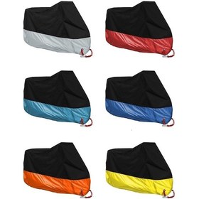 Resim Sones 190t Motosiklet Yağmur Kapakları Toz Geçirmez Yağmur Uv Dayanıklı Toz Önleme Kapakları, Boyut: Xxxxl Siyah 