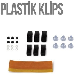 Resim Cappafe Kaput Koruyucu Rüzgarlık Bağlantı Aparatları Seti Plastik 