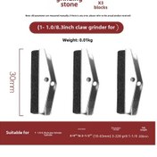 Resim Mufunye Üç Ayar Cilindir İç Çap Taşlama Aleti - Motor Parçaları, Taşlar Ve Yüzeyler İçin Zırhlı Materyal İle Efektif Pürüzsüzleme Aracı 1-1/8 İnç Taş 