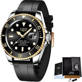 Resim Hanyang Altın Lıge Kamuflaj Izle Erkekler Için Silikon Spor Erkek Saatler Su Geçirmez Aydınlık Tarih Saat Askeri Kuvars Kol Saati Reloj Hombre (Yurt Dışından) 