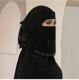 Resim Willowhaven Rs137 Siyah Kadınlar İçin Tam Kapamalı Nikab Ve Maske - Ayarlanabilir Baş Bandı Rs137-siyah 
