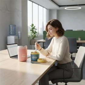 Resim Çelik Yemek Termosu 2 Katlı Kaşıklı - 304 Paslanmaz Çelik Beslenme Kutusu | /soğuk Tutma Özellikli Vakumlu Öğle Yemeği Seferi Tası (710 Ml, Çap: 10 Cm, Yük: 15.5 Cm) (Yeşil) 