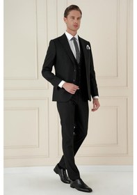 Resim Efor Tk 911 Slim Fit Siyah Spor Takım Elbise Siyah 