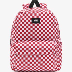 Resim Vans Old Skool Check Erkek Kırmızı Sırt Çantası 
