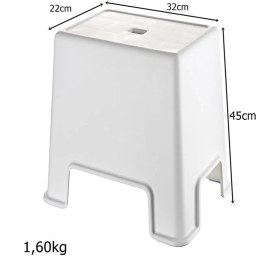 Resim Geseus Banyo Taburesi Büyük Boy Çok Amaçlı TABURE-129-BEYAZ 