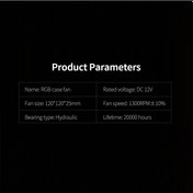 Resim Xindoker 12cm Rgb Bilgisayar Kasası Soğutucu Fanları - Sessiz Hidrolik Balata - 1300rpm - 3'lü Paket - 20000 Saat Ömür 