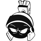 Resim Genel Markalar Marvin Martian Oto Motor Laptop Duvar Folyo Sticker 60 x 78 