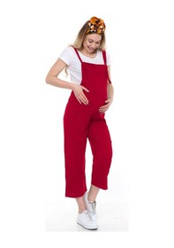 Resim Luvmabelly Myra6107 - Bordo Hamile Salopet-bordo 