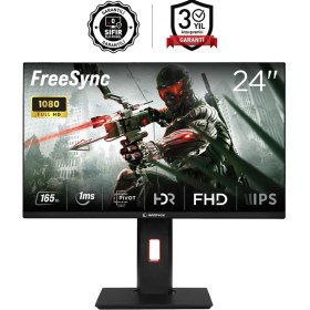 Resim Rampage Rage RG24R165 24" 165Hz 1ms Boe IPS Fhd Rgb Freesync Hdr Pivot Pc Flat Oyuncu Monitörü 