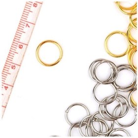 Resim Kristal Octagon Ve Toptaş Avize Taşı Metal Halkası 50 Adet /Paket 