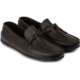 Resim Deery Hakiki Deri Haki Erkek Loafer Ayakkabı - 01647MHAKC02 