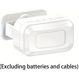 Resim Xuweiwei Beyaz Kablosuz Kizilotesi Pır Hareket Sensorlu Kapi Zili Cift Zil Sesli Ayarlanabilir Sessizlik Pil İle Calisan Modern Tasarim Kolay Kurulum 