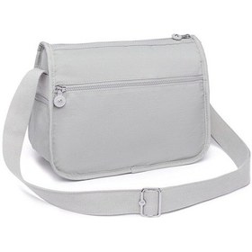 Resim Smart Bags 1128 Krınkle Kumaş Postacı Çantası (Açık Gri) Açık Gri 