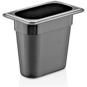 Resim GastroPlast GN 1/9-150 mm Gastronom Küvet, Polikarbon, Siyah 