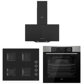 Resim Ferre XE63MI Fryart - SS205 Ocak - D086 Siyah Ankastre Set 