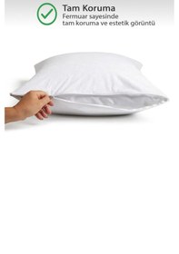 Resim Oznhome Yastık Alezi 4 Adet Beyaz 