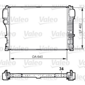 Resim Valeo 735298 Su Radyatoru (MERCEDES W221 / S 250-S 280-S 300-S 320-S 350) 2215000003 (WF193381) 