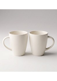 Resim 2'li Krem Renk Porselen Kupa-210 Ml 