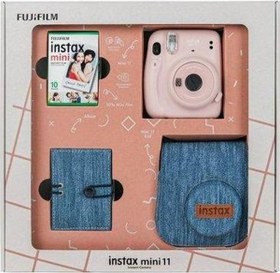 Resim İnstax mini 11 Blus Pink Jean Bundle 