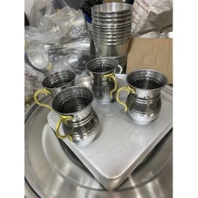 Resim Özyetişen Metal Krom Çelik Ayran Bardağı 4 Adet 