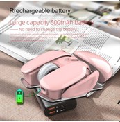 Resim Tenfowee Hxsj T37 Kablosuz Fare - 3 Dpı Ayarı, 500mah Şarj Edilebilir, Pembe Renk Optik 