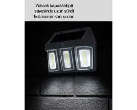 Resim SARVONA Pır Sensörlü Solar Lamba – Otomatik Şarj ve Gece Aydınlatma 