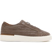 Resim Derimod Erkek Vizon Bağcıklı Örgülü Kalın Tabanlı Deri Sneaker 25SFD795214 