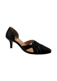 Resim Hobby Ayakkabı Hobby 26152 Hakiki Deri Topuklu Kadın Ayakkabı Siyah 