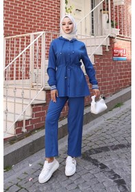 Resim Misskayle Ribana Detaylı Takım İndigo I Ndigo 