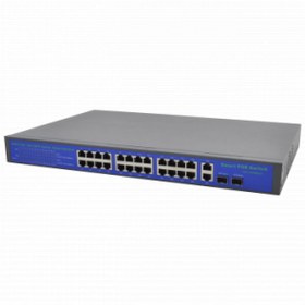 Resim ISEE SWITCH ISS-1028P 24 PORT POE 10/100 400W 2SFP 