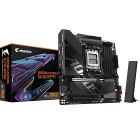 Resim Gıgabyte B850m Aorus Elıte Wıfı6e Lga1851 Ddr5 7600mhz Oc Pcıe 5.0 Çift M.2 Nvme Wifi 6e 2.5gbe Lan Matx Anakart 