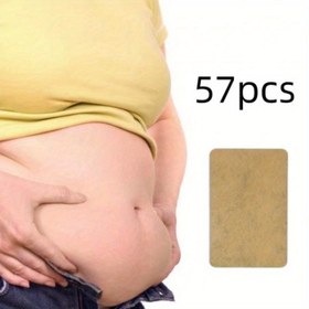Resim 57 adet karın yaması paketi, karın, kalça, bel çizgisi, kollar ve bacaklar için doğal ve uzun süreli konfor sağlayan piller olmadan PC malzemesi ile yapılmış 