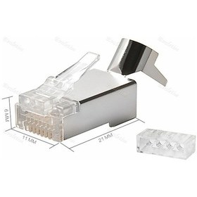 Resim Cat7 Rj45 Jack Jak 10 Adet 4229A Cak İnternet Modem Adsl Çak Kabl 