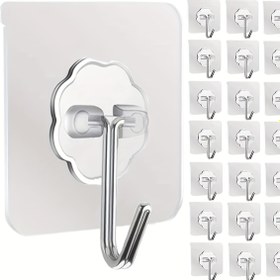 Resim 9/15/30/50 Güçlü Yapışkan Kancalar, Matkap Gerektirmeyen, Mutfak ve Banyo için Yük Taşıyabilen Şeffaf Duvar Askıları, Yeniden Kullanılabilir Su Geçirmez Adhesif Asıcılar, Mutfak Perdeleri için Uygun, Ağır Hizmet Tipi Kendinden Yapışkanlı Ceket Askıları, Hasarsız Pratik Kanca, Çok Amaçlı Askılar 