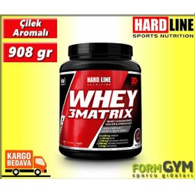 Resim Hardline Whey 3 Matrix 908 Gr Protein Çilek Aroma (42430096) 