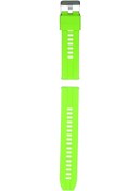 Resim Geeroyoo 20mm Silikon Kordon, Universal Saat İçin, Yüksek Sıcaklığa Dayanıklı, Yumuşak Ve Konforlu, İki Renk Seçeneği Yeşil-limon 