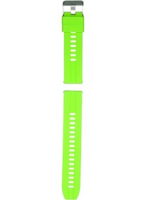 Resim Geeroyoo 20mm Silikon Kordon, Universal Saat İçin, Yüksek Sıcaklığa Dayanıklı, Yumuşak Ve Konforlu, İki Renk Seçeneği Yeşil-limon 