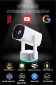 Resim Merylin K2 Projeksiyon dahili 9750mAh pil 4K HD Bluetooth Android Sinema açık Projeksiyon RGB Işıklı Low 