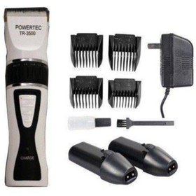 Resim Powertec Tr3500 Tr-3500 Tıraş Makinesi 8 Tarak Çift Bataryalı 2 Yıl Garantili 