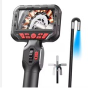 Resim NIDAGE Su Geçirmez 4.3 Inç Ips Ekran 210 Derece Oynar Başlıklı Eklemli Esnek Endoskop Yılan Kamera 6mm 